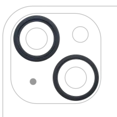 Рамка основної камери для iPhone 14 / 14 Plus (Midnight) (2 шт)