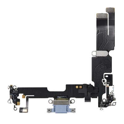 Charging Port Flex Cable For iPhone 14 Plus (Premium) (Blue)