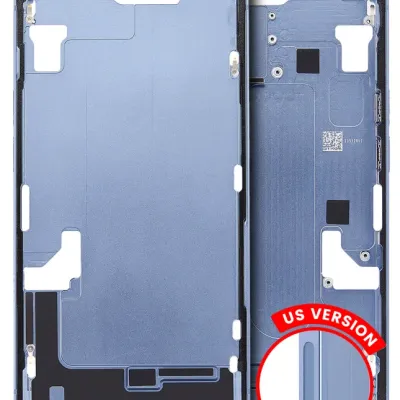Mid-Frame Housing W/ Small Parts For iPhone 14 (US Version) (Used OEM Pull: Grade A) (Blue)