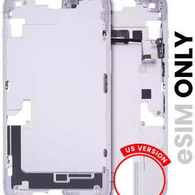 Mid-Frame Housing W/ Small Parts For iPhone 14 Plus (US Version) (Used OEM Pull: Grade B) (Purple)