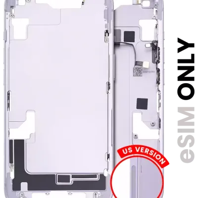 Mid-Frame Housing W/ Small Parts For iPhone 14 (US Version) (Used OEM Pull: Grade C) (Purple)