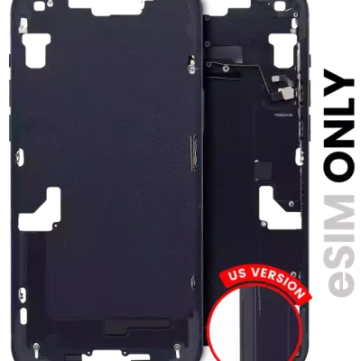 Mid-Frame Housing W/ Small Parts For iPhone 14 Plus (US Version) (Used OEM Pull: Grade C) (Midnight)