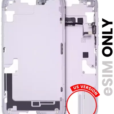 Mid-Frame Housing W/ Small Parts For iPhone 14 Plus (US Version) (Used OEM Pull: Grade C) (Purple)