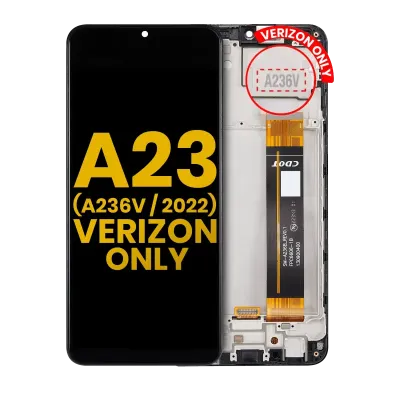Дисплейний модуль (LCD) з рамкою для Samsung Galaxy A23 5G (A236V / 2022) (Verizon V Version) (Refurbished) (усі кольори)