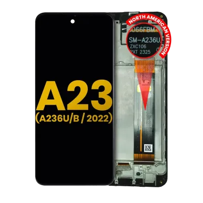 Дисплейний модуль (LCD) з рамкою для Samsung Galaxy A23 5G (A236 / 2022) (Refurbished) (усі кольори)