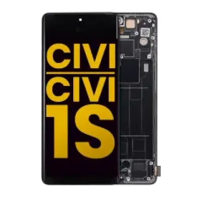 Дисплейний модуль (OLED) з рамкою для Xiaomi Civi / Civi 1S (Refurbished) (чорний)