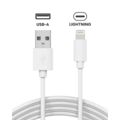Кабель Apple USB-A — Lightning для iPhone / iPad (1м / 3 ft) (OEM Grade A, Bulk Packaging) (50 уп)