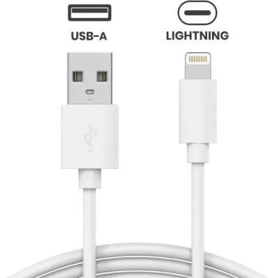 Кабель Apple USB-A — Lightning для iPhone / iPad (1м / 3 ft) (OEM Grade A, Bulk Packaging) (10 шт)