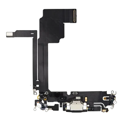 Charging Port Flex Cable For iPhone 15 Pro Max (Premium) (Black Titanium)