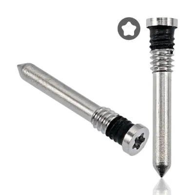 Bottom Screws For iPhone 15 / 15 Plus / 15 Pro / 15 Pro Max (100 Pack) (White Titanium)