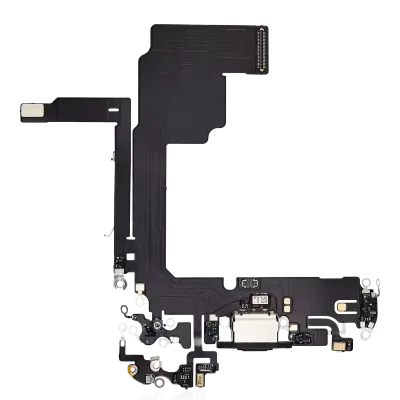 Charging Port Flex Cable For iPhone 15 Pro (Premium) (Black Titanium)