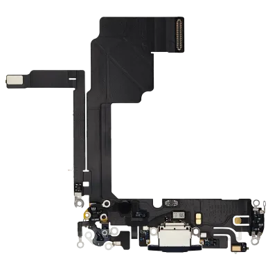 Charging Port Flex Cable For iPhone 15 Pro (Premium) (Blue Titanium)