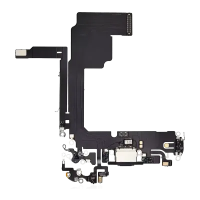 Charging Port Flex Cable For iPhone 15 Pro (Aftermarket Plus) (Black Titanium)