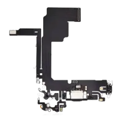 Шлейф зарядки для iPhone 15 Pro (Aftermarket Plus) (Black Titanium)