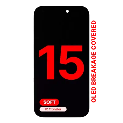OLED Assembly For iPhone 15 (Aftermarket Pro: XO7 Soft)
