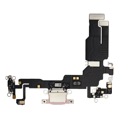 Шлейф зарядки для iPhone 15 (Premium) (рожевий)