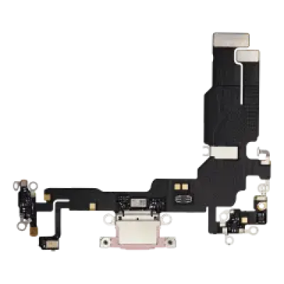 Шлейф зарядки для iPhone 15 (Premium) (рожевий)