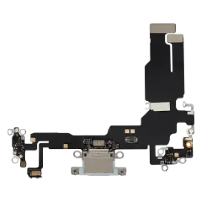 Шлейф зарядки для iPhone 15 (Aftermarket Plus) (синій)
