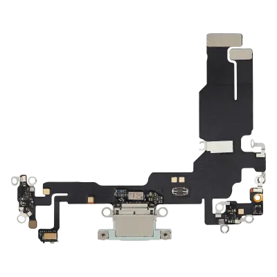 Шлейф зарядки для iPhone 15 (Aftermarket Plus) (зелений)