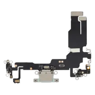 Шлейф зарядки для iPhone 15 (Aftermarket Plus) (зелений)