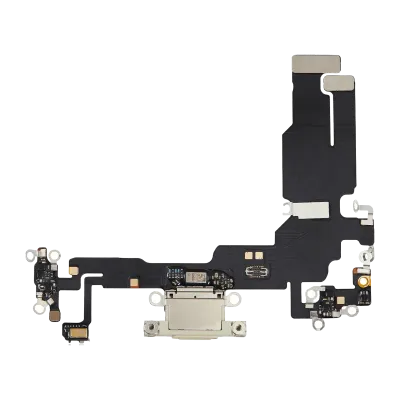 Шлейф зарядки для iPhone 15 (Aftermarket Plus) (жовтий)