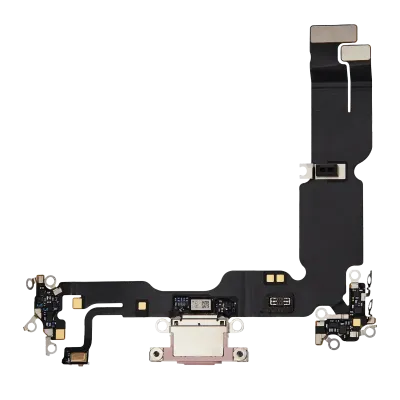 Charging Port Flex Cable For iPhone 15 Plus (Premium) (Pink)