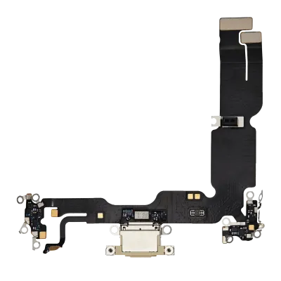 Charging Port Flex Cable For iPhone 15 Plus (Premium) (Yellow)