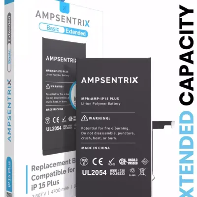 Replacement Battery For iPhone 15 Plus (Basic Extended grade)
