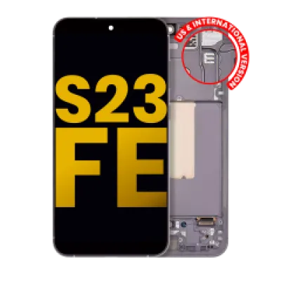 Дисплейний модуль (OLED) з рамкою для Samsung Galaxy S23 FE 5G (US & International Version) (Refurbished) (Графітовий)