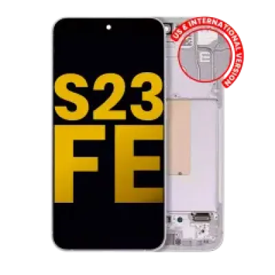 Дисплейний модуль (OLED) з рамкою для Samsung Galaxy S23 FE 5G (US & International Version) (Refurbished) (Mint / Cream / Purple / Indigo / Tangerine)