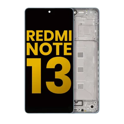 Дисплейний модуль (OLED) з рамкою для Xiaomi Redmi Note 13 5G (Refurbished) (синій)