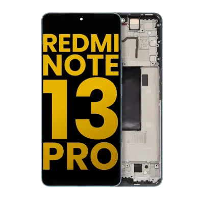 Дисплейний модуль (OLED) з рамкою для Xiaomi Redmi Note 13 Pro 5G (Refurbished) (синій)