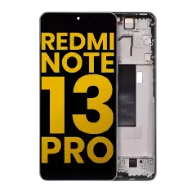 Дисплейний модуль (OLED) з рамкою для Xiaomi Redmi Note 13 Pro 5G (Refurbished) (фіолетовий)