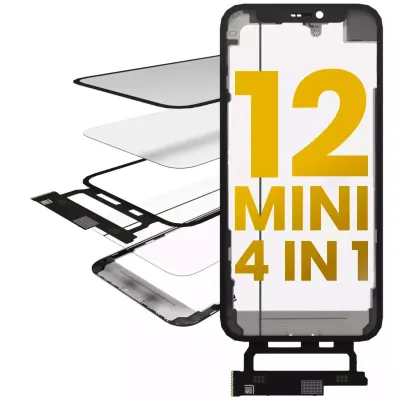 OCA Master 4-in-1 Short Flex (Digitizer Touch With Glass + OCA + Frame Pre-installed) For iPhone 12 Mini