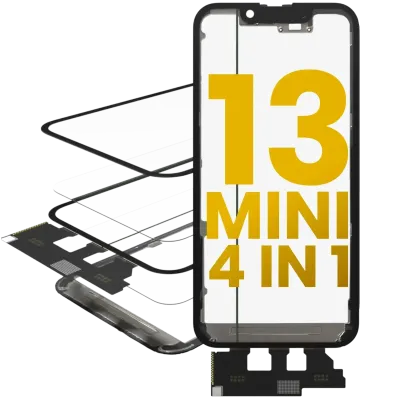 OCA Master 4-in-1 Short Flex (Digitizer Touch With Glass + OCA + Frame Pre-installed) For iPhone 13 Mini
