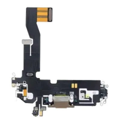 Шлейф зарядки для iPhone 12 Pro (Used OEM Pull) (золотий)