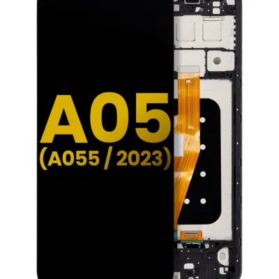 Дисплейний модуль (LCD) з рамкою для Samsung Galaxy A05 (A055 / 2023) (Refurbished) (Всі кольори)
