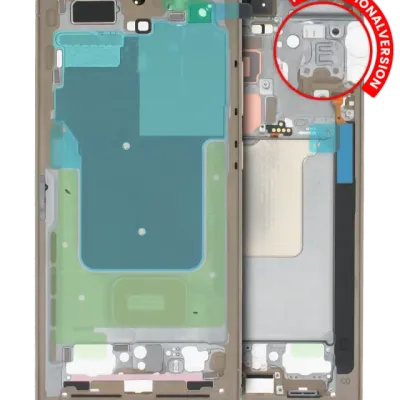 Mid-Frame Housing For Samsung Galaxy S24 Ultra 5G (International version) (Service Pack) (Titanium Yellow)