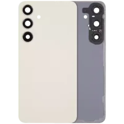 Задня кришка зі скла з основною камерою для Samsung Galaxy S24 Plus 5G (No Logo) (Aftermarket Plus) (Amber Yellow)