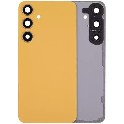 Задня кришка зі скла з основною камерою для Samsung Galaxy S24 Plus 5G (No Logo) (Aftermarket Plus) (Sandstone Orange)