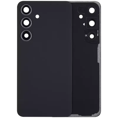 Задня кришка зі скла з основною камерою для Samsung Galaxy S24 5G (No Logo) (Aftermarket Plus) (Onyx Black)