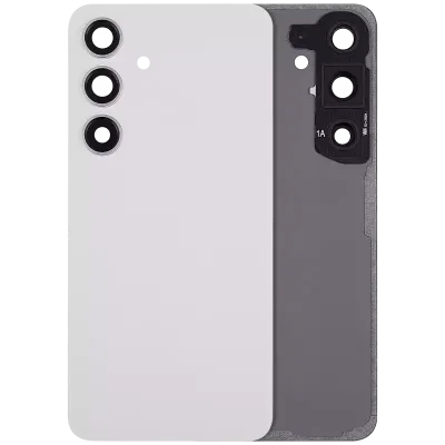 Задня кришка зі скла з основною камерою для Samsung Galaxy S24 5G (No Logo) (Aftermarket Plus) (Marble Gray)