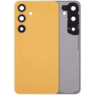 Задня кришка зі скла з основною камерою для Samsung Galaxy S24 5G (No Logo) (Aftermarket Plus) (Sandstone Orange)