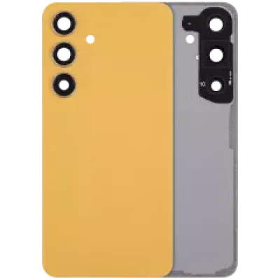 Задня кришка зі скла з основною камерою для Samsung Galaxy S24 5G (No Logo) (Aftermarket Plus) (Sandstone Orange)