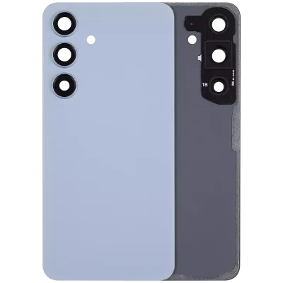 Задня кришка зі скла з основною камерою для Samsung Galaxy S24 5G (No Logo) (Aftermarket Plus) (Sapphire Blue)