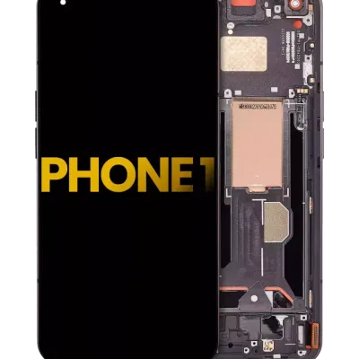 Дисплейний модуль (OLED) з рамкою для Nothing Phone 1 (Refurbished) (чорний)