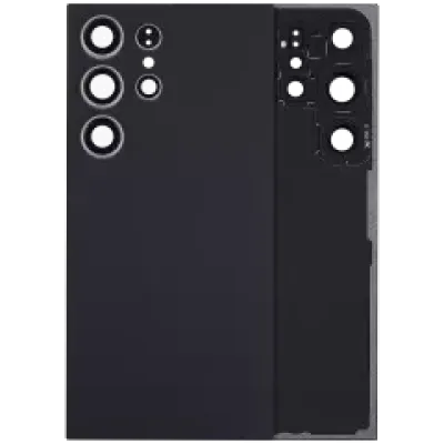 Задня кришка зі склом камери для Samsung Galaxy S24 Ultra 5G (No Logo) (Aftermarket Plus) (Titanium Black)