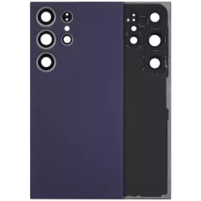 Задня кришка зі склом камери для Samsung Galaxy S24 Ultra 5G (No Logo) (Aftermarket Plus) (Titanium Violet)