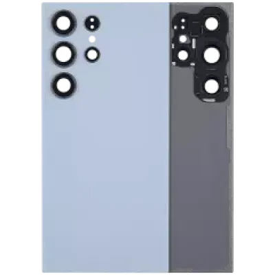 Задня кришка зі склом камери для Samsung Galaxy S24 Ultra 5G (No Logo) (Aftermarket Plus) (Titanium Blue)