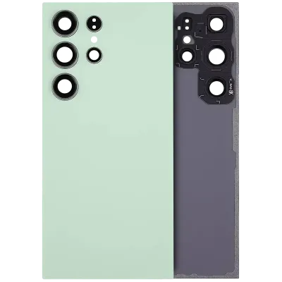 Задня кришка зі склом камери для Samsung Galaxy S24 Ultra 5G (No Logo) (Aftermarket Plus) (Titanium Green)